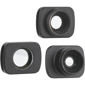 Set of 3 Filters for Osmo Pocket Camera Lens, Micro Wide Angle Filter Len, 10X Micro Filter Len, Fisheye Filter Len, Optical Glass
