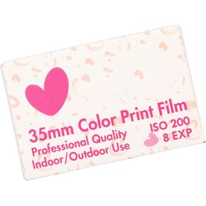35mm Color Print Film, ISO 200 8 Sheet Fine Grain Camera Color Negative Film for 135 Cameras