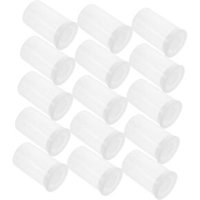 Mikikit 200pcs Plastic Film Canisters with Lids Versatile Storage Containers for Beads Hooks Accessories Lightweight and Portable Organizers for Fishing and Crafts