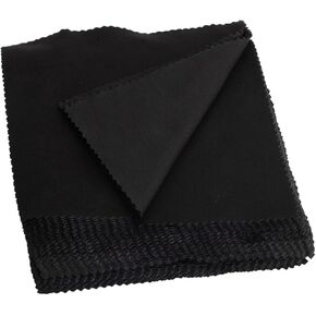 100pcs Black Glasses Cleaning Cloths Double-Sided Abrasive Wipe for Screens Lenses and Delicate Soft Reusable Easy to Wash Quick Drying for Electronics and Jewelry