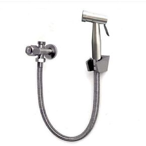 Muslim Shower Cloth Diaper Sprayer Kit Set - SUS304 Stainless Steel Flusher Toilet Booster Spray Gun Wall Mounted