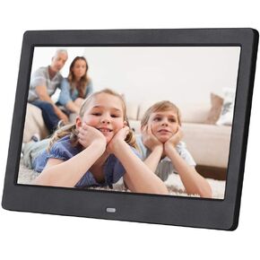 10 Inch Digital Photo Frame, HD 1024 * 600 Digital Picture Frame IPS Screen with Electronic Advertising Player with Remote Control Calendar Clock Auto On Off Timer Gift