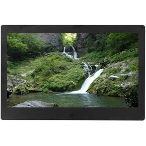 Photo Frame Digital HD LED Electronic Supports Video/Music/Calendar/Clock, USB and SD Card Slot, Supports Multiple formats Gift(Black)