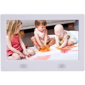 10 Inch Digital Photo Frame, Advertising Media Player 16:9 Digital Picture with High Resolution LED Screen & Remote Control and Auto On/Off Timer Gift