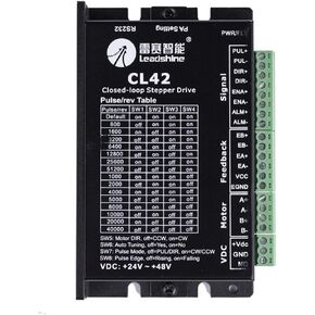 CL42 Nema17 Stepper Driver Closed Loop Driver 24-48VDC 0.5-8A Digital Stepper Motor 2-Phase Motor Controller