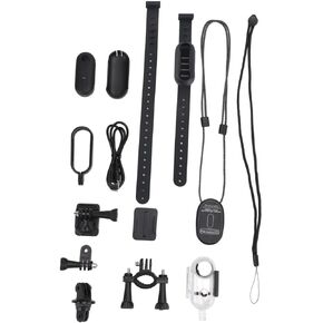 Yosoo Pet Collar Camera Action Camera 4K 8MP for Outdoor Sports Diving Fishing Cycling Hiking (Black)
