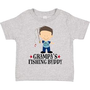 inktastic Grampa Fishing Buddy Boys Toddler T-Shirt