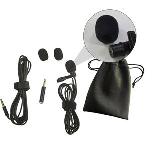 1set Multifunctional Collar Clip Microphone Extension Cable High Sensitivity Recording Mic for Smartphones Tablets for Interviews and Lectures