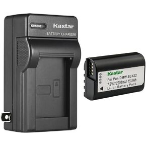 Kastar DMW-BLK22 AC Wall Battery Charger Replacement for Panasonic Lumix S5 II Mirrorless Camera, Panasonic Lumix S5 IIX Mirrorless Camera, Panasonic Lumix G9 II Mirrorless Camera