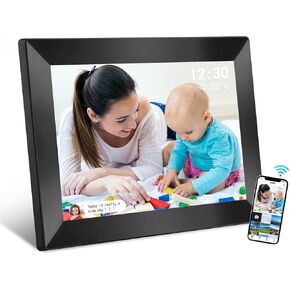 Uhale Digital Picture Frame WiFi Smart Picture Frames 10.1Inch HD Digital Photo Frame, 16GB Storage, Electronic Picture Frame Easy to Share Photos and Video via Uhale APP (Dark Grey, 10.1 in)
