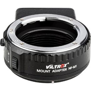 MFT-Mount AF Lens Adapter NF-M1 Compatible for Nikon F Series Lens to M4/3 Camera Panasonic GH3/GH4/GH5/GF1/GF9/GX1/GX85/G1/G7 Olympus E-M1/E-M10/E-PL2/E-PL8/E-PM1/E-P5 BMPCC
