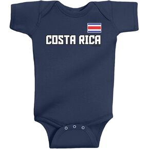 Threadrock Unisex Baby Costa Rica National Pride Bodysuit
