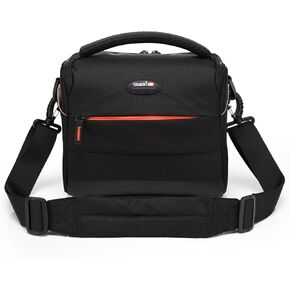 Camera Shoulder Bag,Shockproof Camera Sling Lens Case,Digital DSLR SLR Mirrorless Crossbody Cameras Accessories Storage Messenger Bag Compatible for Canon,Nikon