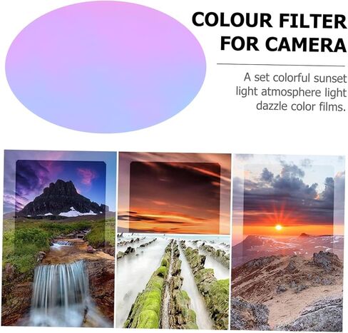 doitool 30pcs صورة ألوان فيلم شفاف مرشحات ألوان الإضاءة لتصوير التصوير الإبداعي خفيفة الوزن محمولة in Saudi Arabia