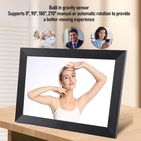 10.1 بوصة إطار صورة رقمي مع شاشة لمس LCD ، دعم MP3 Wav Ape تنسيقات WiFi الشاشة اللمس الإطار الرقمي in Kuwait
