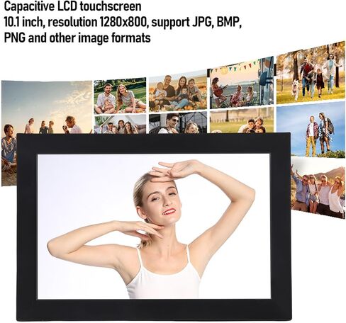 10.1 بوصة إطار صورة رقمي مع شاشة لمس LCD ، دعم MP3 Wav Ape تنسيقات WiFi الشاشة اللمس الإطار الرقمي in Kuwait