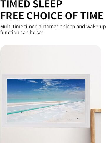 CCYLEZ 21.5 Inch Touch Screen Digital Picture Frame - Full HD 1080P WiFi Cloud Frame with Android OS, Remote Control & Multi Format Support for Home, Office, Commercial (White) in Saudi Arabia
