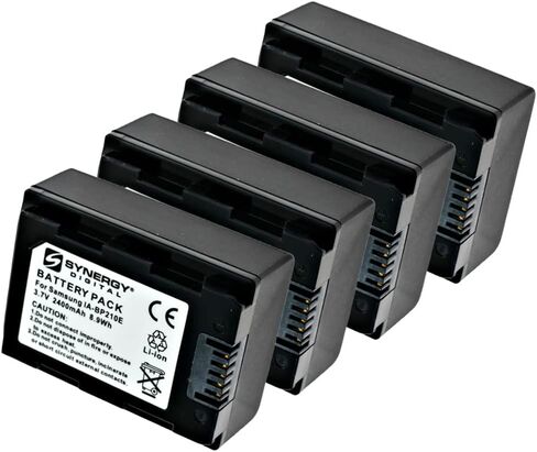 Synergy Digital Camcorder Battery, Compatible with Samsung IA-BP210E/PP, IA-BP210E, IABP210E, IA-BP210R, IABP210R Camcorder Battery (li-ion, 3.7V, 2400 mAh) in Saudi Arabia