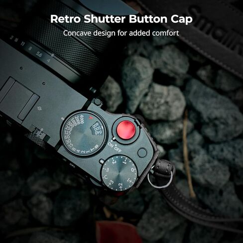 طقم علبة الجلود SmallRig GFX100RF لـ Fujifilm ، بما في ذلك علبة جلدية مع لوحة إبهام الخشب الخلفي وحزام الكتف وقبعة زر مصراع مقعر ، مريحة وحماية (أسود) -5267 in Kuwait