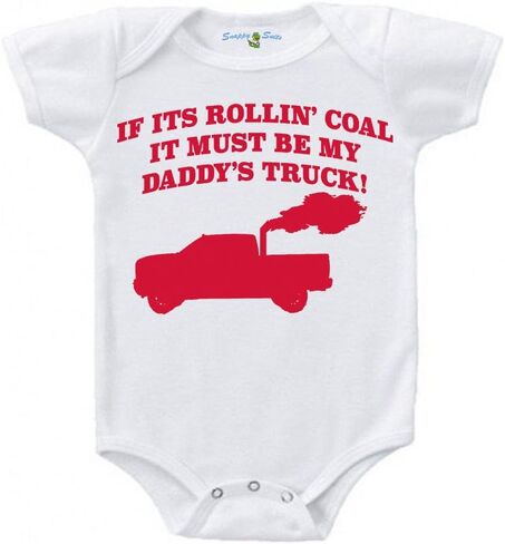 My Daddy's Rollin Coal Truck Short Sleeve Baby Creeper 1Z Infant Suit Romper in Kuwait