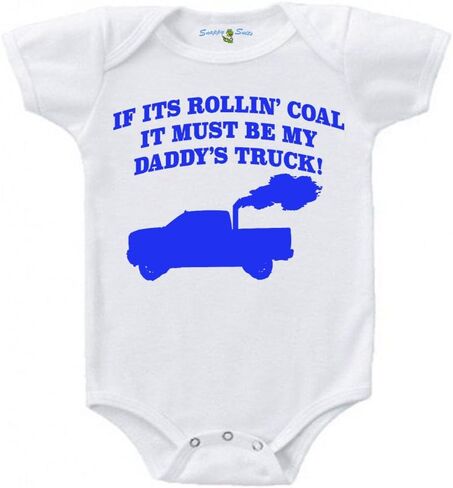 My Daddy's Rollin Coal Truck Short Sleeve Baby Creeper 1Z Infant Suit Romper in Kuwait