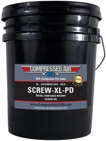 Diesel Portable Rotary Screw Air Compressor Lubricating Oil - CompressedAirUSA - XL - Extended Life Oils (5 Gallon) in Saudi Arabia
