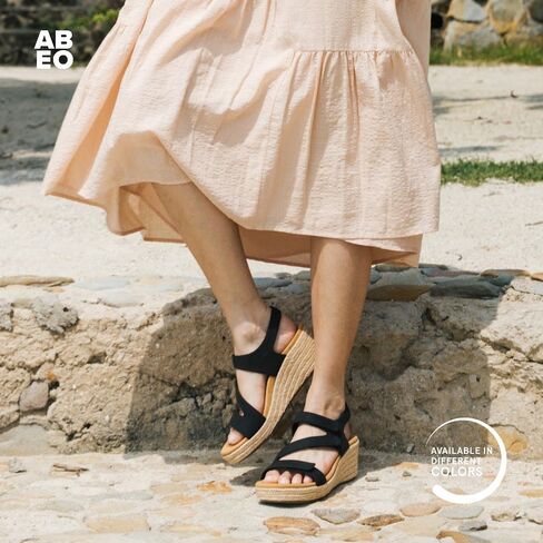 ABEO Riviera Adjustable Metatarsal Sandal | Arch Support Sandals Women's | Wedge Sandals For Women | Built-In Orthotic Insole in Saudi Arabia