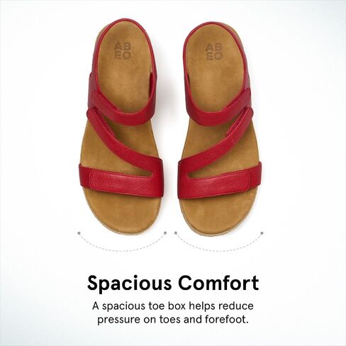 ABEO Riviera Adjustable Metatarsal Sandal | Arch Support Sandals Women's | Wedge Sandals For Women | Built-In Orthotic Insole in Saudi Arabia