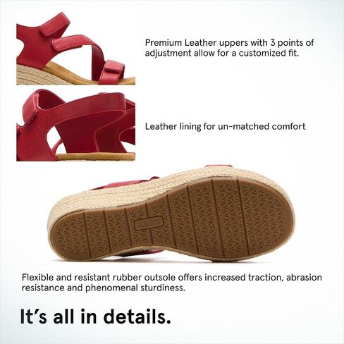 ABEO Riviera Adjustable Metatarsal Sandal | Arch Support Sandals Women's | Wedge Sandals For Women | Built-In Orthotic Insole in Saudi Arabia