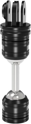 BGNing Dual Ball Head Adjustable Bracket, 1/4 Quick Release CNC Aluminum Camera Head, Suitable for use with Selfie Sticks, Tripods, Compatible with Hero/Action 5pro Sports Cameras (Type 7) in Saudi Arabia