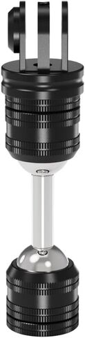 BGNing Dual Ball Head Adjustable Bracket, 1/4 Quick Release CNC Aluminum Camera Head, Suitable for use with Selfie Sticks, Tripods, Compatible with Hero/Action 5pro Sports Cameras (Type 7) in Saudi Arabia