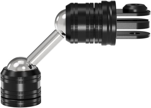 BGNing Dual Ball Head Adjustable Bracket, 1/4 Quick Release CNC Aluminum Camera Head, Suitable for use with Selfie Sticks, Tripods, Compatible with Hero/Action 5pro Sports Cameras (Type 7) in Saudi Arabia