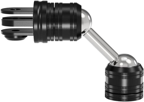 BGNing Dual Ball Head Adjustable Bracket, 1/4 Quick Release CNC Aluminum Camera Head, Suitable for use with Selfie Sticks, Tripods, Compatible with Hero/Action 5pro Sports Cameras (Type 7) in Saudi Arabia