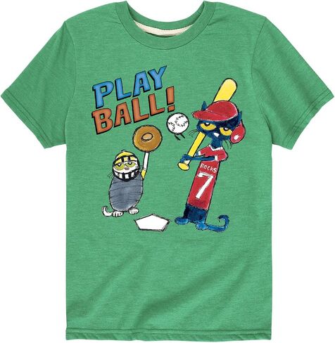 Pete the Cat - Play Ball - Toddler Short Sleeve T-Shirt in Saudi Arabia