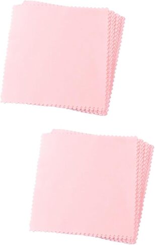 HOMSFOU 160pcs Microfiber Cleaning Cloths for Screens Eyeglasses Jewelry Scratch Lens Cleaner Portable Polishing Tool for Cameras Phones More in Kuwait