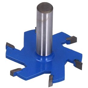 6-Flute Router Bit T-Slot Woodworking Cutting Diameter Milling Cutter Alloy Carbon Steel Extended Shank(1/2 Shank)