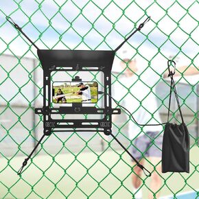 Baseball Fence Phone Mount with Shade, Game Changer Mounting Kit for Mevo Start Camera, GoPro, iPhone, DJI Osmo Action Cameras, Gamechanger Fence Mount for Baseball Games, Softball, Tennis and Soccer