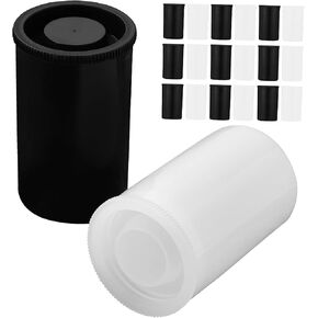 20pcs Film Canisters 10 & 10 Empty Storage Containers for Film Photography Jars with Lids for Film Camera Organization