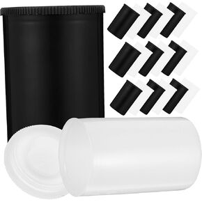 20pcs Empty Film Canisters with Caps 10 & 10 Camera Film Storage Containers for Film Accessories and Photography Supplies