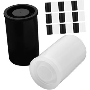 20pcs Film Canisters Set 10 & 10 Empty Film Storage Containers for Film Accessories and Supplies Ideal for Photography and Film Storage