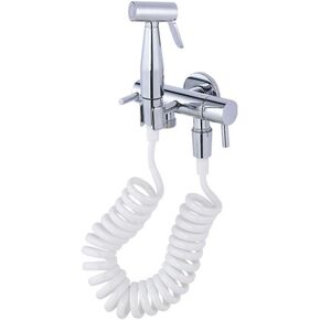 Stainless Steel Muslim Shower Spray with HoseHolder - Bathroom Toilet Hand Shower Booster Spray Set Wall Mounted