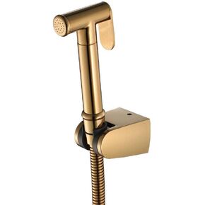 Hand HeldSprayer Stainless Steel Spraye ToiletShower Head with Hose and Bracket Holder - Round Toilet Cleaning Toilet Floor Cleaning Flushing Washer Spray Gun Wall Mounted