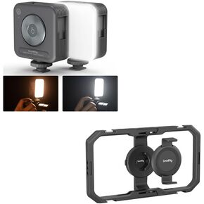 Bundle: SmallRig P96 LED Video Light 3286B+SmallRig Universal Quick Release Phone Cage 4299