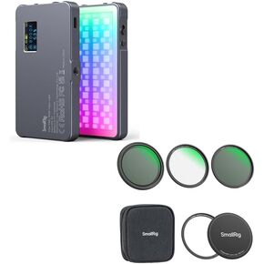 Bundle: P96L RGB Video Light by SmallRig 3489B+SmallRig 5-in-1 Magnetic 67mm Lens Filter Kit 4726