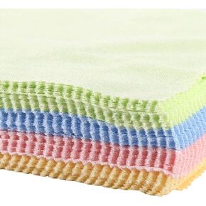 70pcs 4colors microfiber cleaning قطعة قماش ، وامتصاص ماء جيد تنظيف قطعة قماش شاشة شاشة الكاميرا عدسة تنظيف الغبار - 5 × 5 بوصات