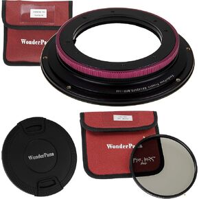 WonderPana Essential CPL Kit - Core Filter Holder, Lens Cap & 145mm CPL Filter Compatible with Sigma 14-24mm f/2.8 DG DN Art Lens (for L-Mount Alliance/Sony E Mount Lenses)