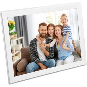 إطار الصورة الرقمي Yoidesu ، إطارات صور شاشة تعمل باللمس 15 بوصة ، إطار صورة واي فاي 32 جيجابايت تلقائيًا مع تطبيق لالتقاط صور الفيديو (الولايات المتحدة) (الولايات المتحدة)