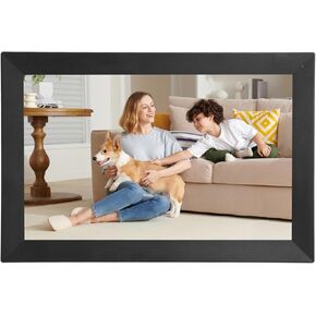 13.3 Inch Digital Photo Frame, Large WiFi Digital Picture Frame with HD Touch Screen, 32GB Memory, Remote Control, Easy Setup to Share Photos and Videos via Uhale APP (US Plug)