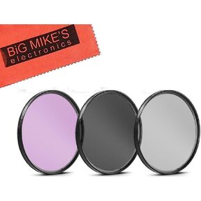 62mm Multi-Coated 3 Piece Filter Kit (UV-CPL-FLD) for Panasonic DMC-FZ1000 4K Point and Shoot Camera