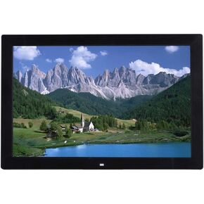 Electronic Photo Frame Video Display Stand Player Wall Mounted Horizontal and Vertical Screen Display Digital Photo Frame Display Stand(Black)